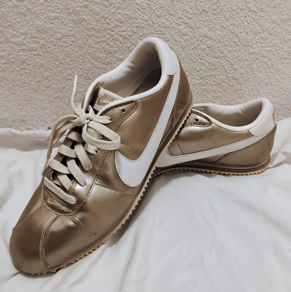 Nike Shoes - Gold Cortez Nikes